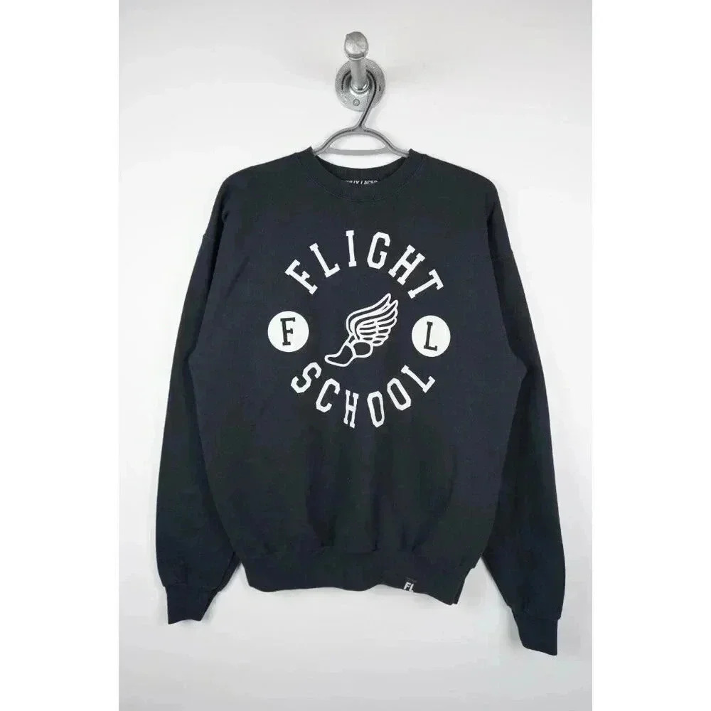 Fully Laced Sweatshirt Flight School Shoes Theme Men's Medium #580